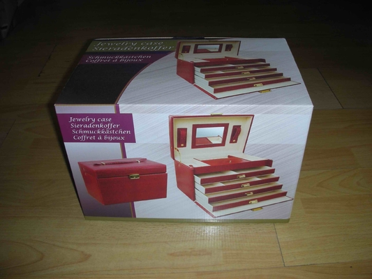 Elegante botella de vino Cajas de cartón con estampado de oro Resistencia a la temperatura reciclable