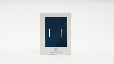Cajas de regalo de marfil del paquete plano de la cartulina con la impresión a todo color de la ventana clara del ANIMAL DOMÉSTICO