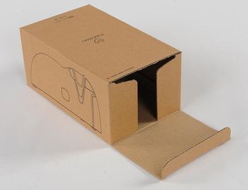 Cajas de almacenamiento bio Eco degradable del cartón de papel del arte de Brown amistoso