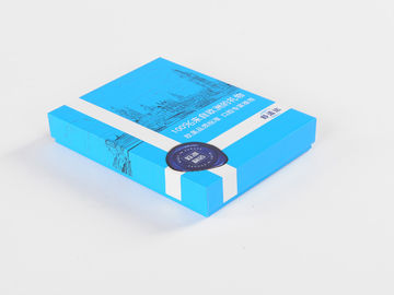Cajas de empaquetado del anuncio publicitario del envío del pequeño de la cartulina de regalo comercio electrónico azul de las cajas