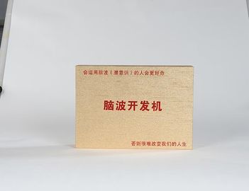 Cajas de almacenamiento disponibles de la cartulina del oro 200*100*100m m o tamaño modificado para requisitos particulares