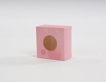 Empaquetado cosmético de marfil rosado del regalo de los soportes de exhibición del contador de la cartulina