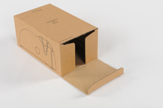 Caja de embalaje plegable de papel reciclado