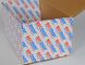 Cajas de envío acanaladas coloreadas mate de empaquetado llanas de la caja del papel de Kraft
