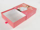 Cajas de papel rosadas del cajón con de una sola capa impresa entero de la correa de seda
